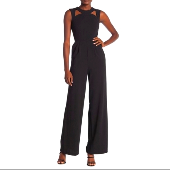 Calvin Klein Pants - NWOT Calvin Klein Cutout Detail Black Sleeveless Jumpsuit